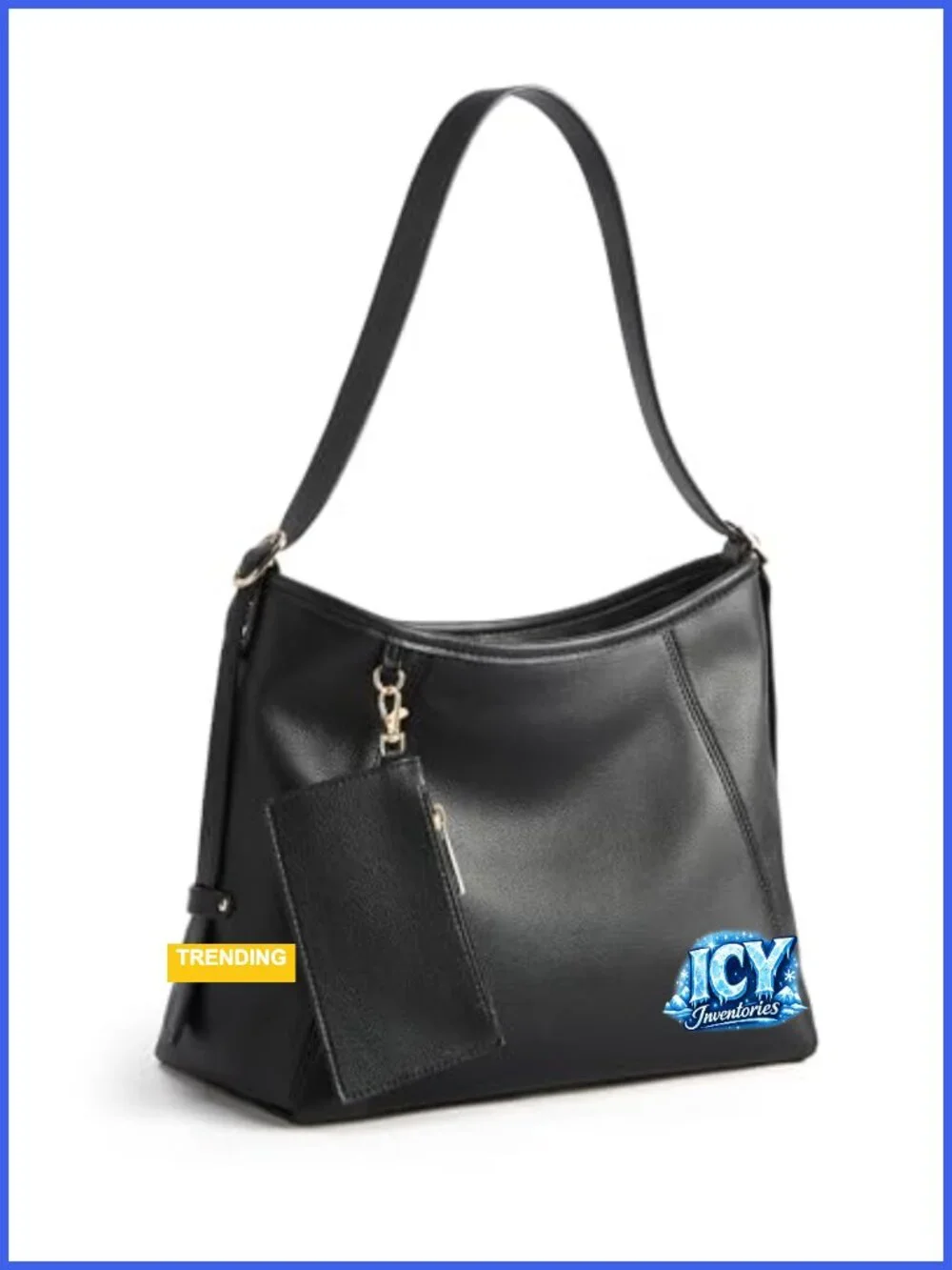 PU Leather Hobo Bag for Women Multi-Pocket Crossbody Shoulder Tote with Zipper
